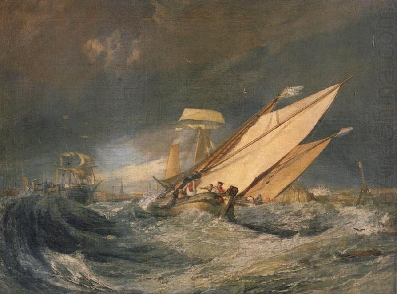 Joseph Mallord William Turner Fishing boats entering calais harbor china oil painting image